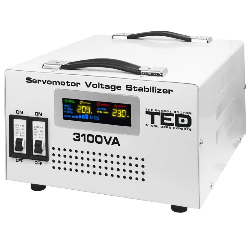 Stabilizator retea maxim 3100VA-SVC cu servomotor monofazat TED000163 Ofertă