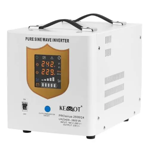 UPS Centrale Sinus Pur 2600VA/1800W 24V - KEMOT URZ3429 Plată securizată