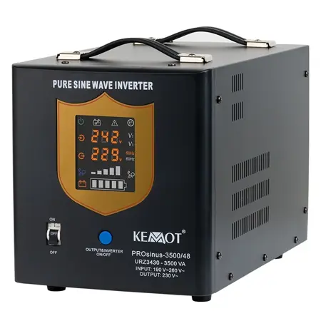 UPS pentru centrale termice, unda sinusoida pura, faza fixa, 3500VA, 2400W, 48V, PROsinus, Kemot, URZ3430 Cel mai bun preț