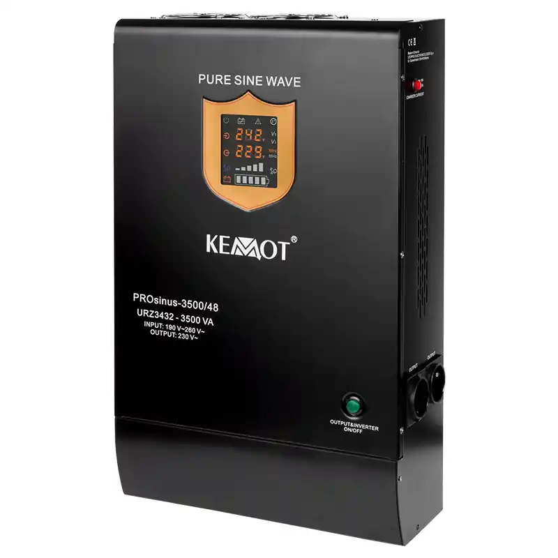 Reducere de preț UPS pentru centrale termice, SINUS PUR, 3500VA, 2400W, 48V, KEMOT, URZ3432
