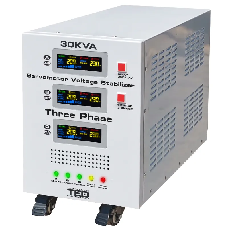 Stabilizator retea maxim 30KVA-SVC cu servomotor trifazat-trifazat TED000156 Retur ușor