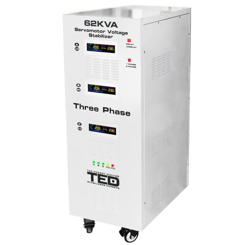 Stabilizator retea maxim 62KVA-SVC cu servomotor trifazat-trifazat TED000217 Plată securizată