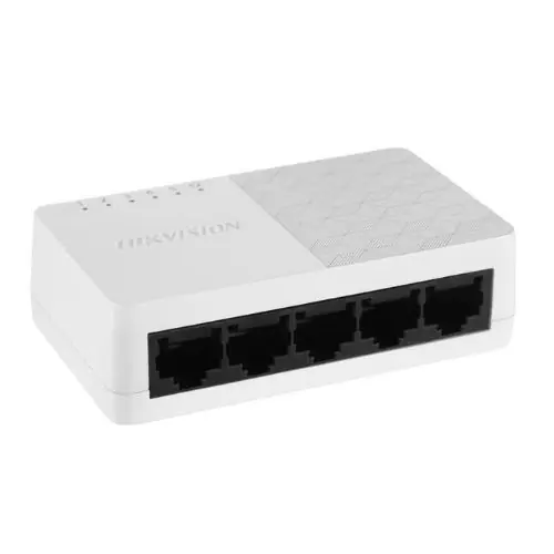 Switch 5 porturi, fara management, 10/100 Mbps - Hikvision DS-3E0105D-O Preț redus