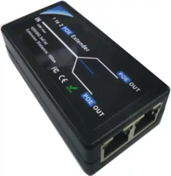 Super ofertă Extender PoE pasiv POE05-2, 2 porturi iesire, 100m, 15W/port, IEEE 802.3af/at, plug-and-play