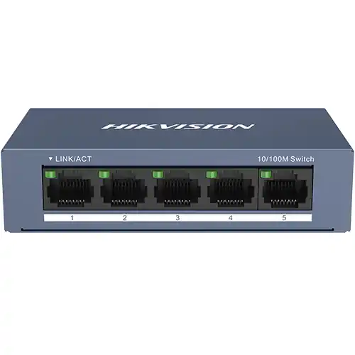 Switch 5 porturi 10/100 Mbps RJ45 - Hikvision DS-3E0105-O Mai ieftin