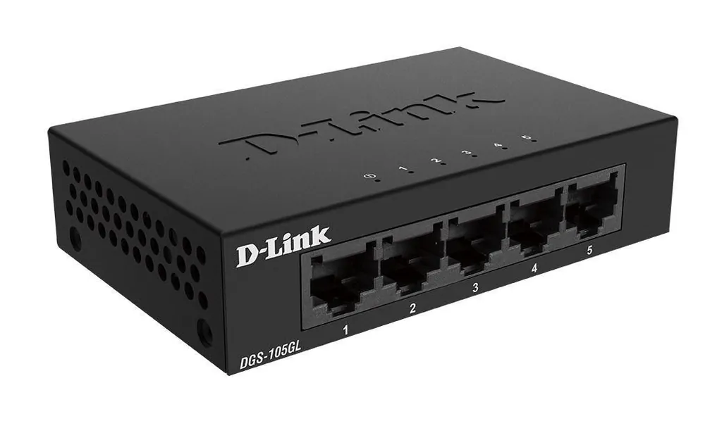 Switch cu 5 porturi Gigabit 10 Gbps 2000 MAC fara management D-Link - DGS-105GL Livrare gratuită