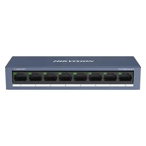 Switch 8 porturi 10/100 Mbps RJ45 - Hikvision DS-3E0108-O Chilipir