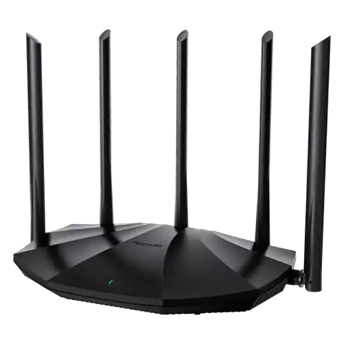 Retur ușor Router Wi-Fi 6, DualBand 2.4Ghz/5GHz, 300+1201Mbps, 5x6dBi, 4 porturi Gigabit - Tenda TX2-PRO