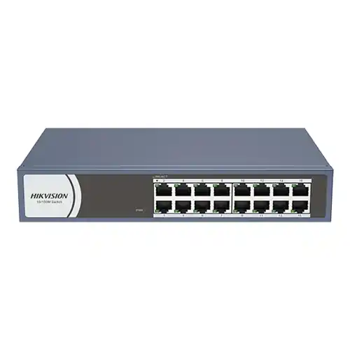 Retur ușor Switch 16 porturi 10/100 Mbps, RJ45 - HIKVISION DS-3E0116R-O