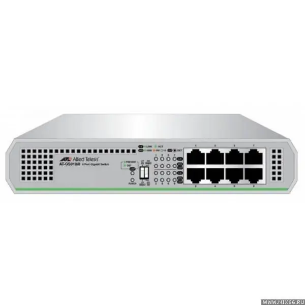Switch cu 8 porturi Allied Telesis AT-GS910/8-50, fara management Lichidare de stoc