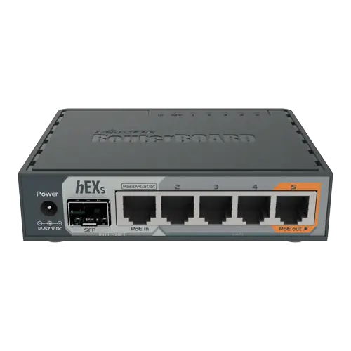 Router hEX S, 5 x Gigabit, 1 xSFP, RouterOS L4 - Mikrotik RB760iGS Vezi acum