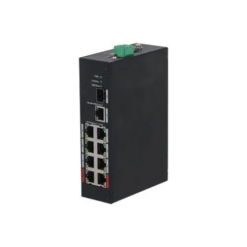 Switch Dahua PFS3110-8ET-96-V2, PoE Industrial 8 porturi, 1x Gigabit, 1x SFP, 96W Livrare rapidă