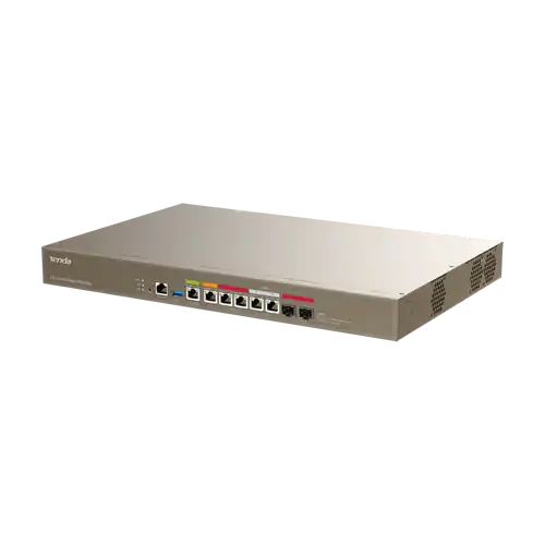 Router 1 x RJ45 2.5G, 3 x RJ45 1G, 2 x combo RJ45/SFP 1G, Multi-WAN, Cloud Management - TENDA TND-G300-F Reducere extra