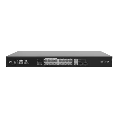 Switch 16 porturi PoE, 2 x Combo Uplink RJ45, Unmanaged - UNV NSW2020-16T2GC-POE-IN Vezi acum