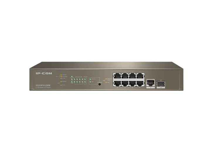 Switch IP-COM G5310P-8-150W, 8 port, 10/100/1000 Mbps Lichidare de stoc