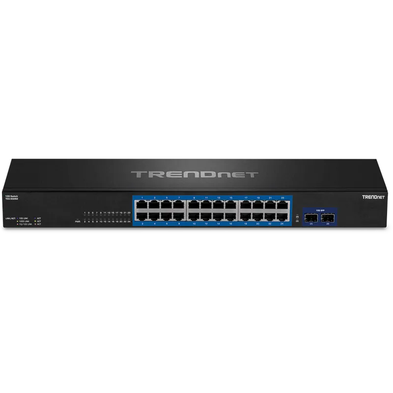 Switch 24 porturi Gigabit'2 porturi SFP+ 10G - TRENDnet TEG-30262 Reducere de preț
