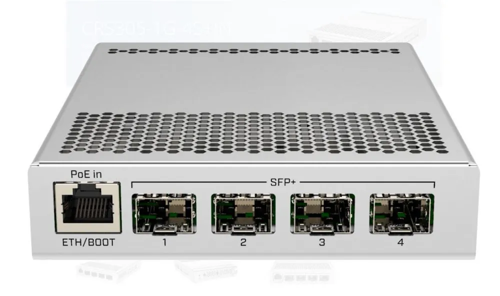 Switch MikroTik 10 Gigabit PoE - CRS305-1G-4S+OUT Ofertă specială