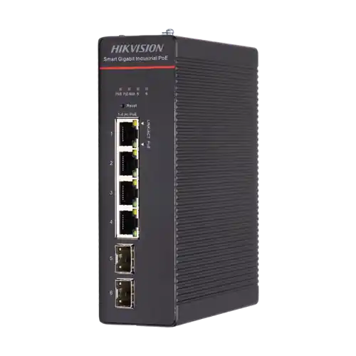 Switch industrial 4 x 1G PoE 802.3bt, 2 x SFP 1G, fara sursa, Management - HIKVISION DS-3T1506HP-SI-4P2F Preferatul clienților