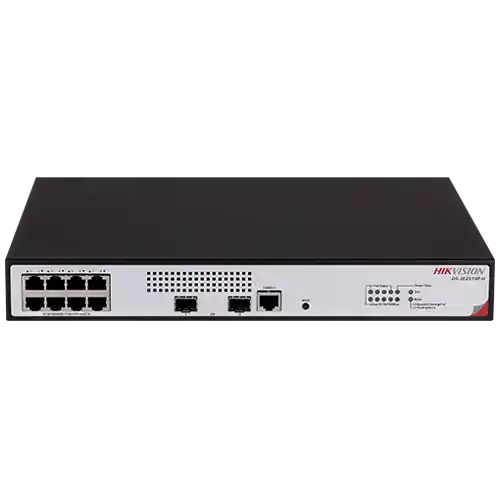 Switch L2+, 8 x RJ45 1G PoE 802.3af/at, 2 x SFP 1G, Management, 1U - HIKVISION DS-3E2510P-H Nu rata