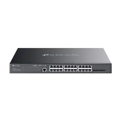 Switch 24 x RJ45 Gigabit PoE, 4 x SFP+ 10G, Buget PoE 384W, L2 Management, 1U - TP-Link Omada SG3428XMP Reducere extra