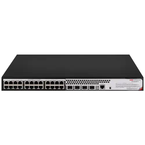 Switch L2+, 24 x RJ45 1G PoE 802.3af/at, 4 x SFP 1G, Management, 1U - HIKVISION DS-3E2528P-H Super ofertă