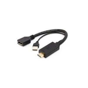 Preț redus ADAPTOR video GEMBIRD, HDMI (T) la DisplayPort (M), rezolutie maxima 4K (3840 x 2160) la 30Hz, activ USB powered, black, "A-HDMI
