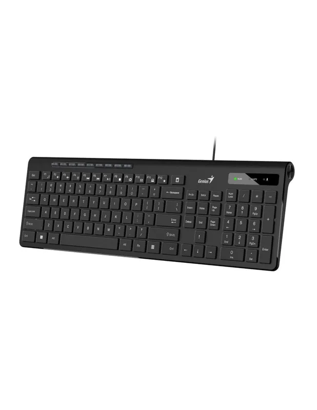 Ofertă TASTATURA GENIUS USB, 104 taste (chocolate style), black, "SLIMSTAR 230II" "31310048400"(include TV 0.8lei)