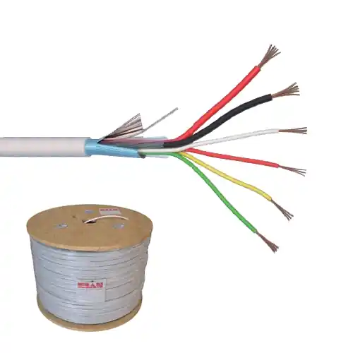 Cablu de alarma 6 fire ecranate + alimentare 2×0.75, cupru integral, 500m 6CUEF+2×0.75-T Ofertă
