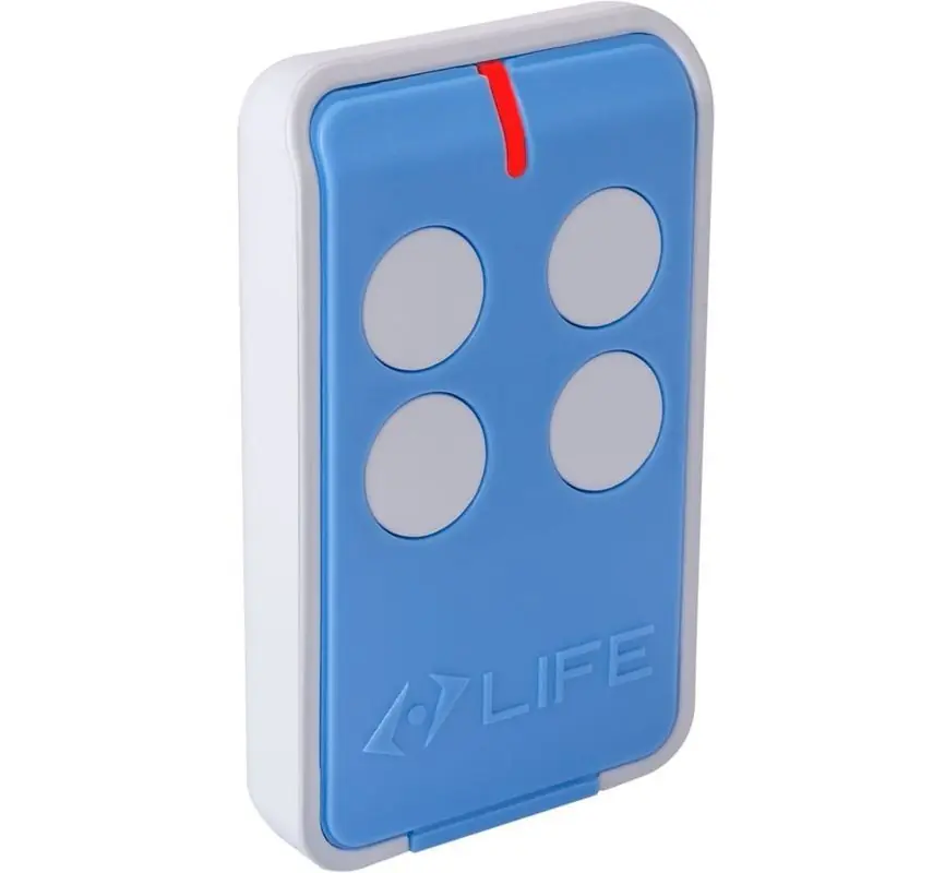Telecomanda pentru automatizari de poarta Life cu 4 taste, MAXI04-BLUE Cel mai bun preț