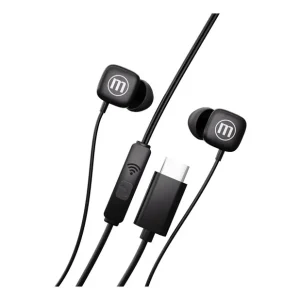 Casti audio cu fir si microfon square usb-c Maxell, Negre Ofertă de sezon