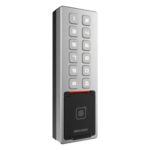 Terminal control acces PIN Card amprenta bluetooth Wiegand Wi-Fi RS485 Alarma - HIKVISION DS-K1T805MBFWX Doar azi