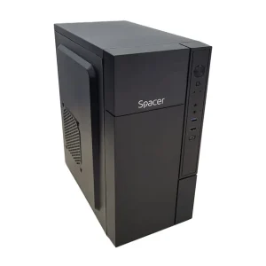 Carcasa SPACER, Mini Tower, mATX, "MINI", fara sursa, USB 3.0 x 1, USB 2.0 x 1, USB Type C x 1, HD Audio, black "SPCS-OC-MINI" Livrare rapidă
