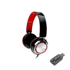 CASTI Spacer, cu fir, standard, utilizare multimedia, microfon pe fir, pliabile, banda ajustabila, conectare prin adaptor USB 2. Plată sigură