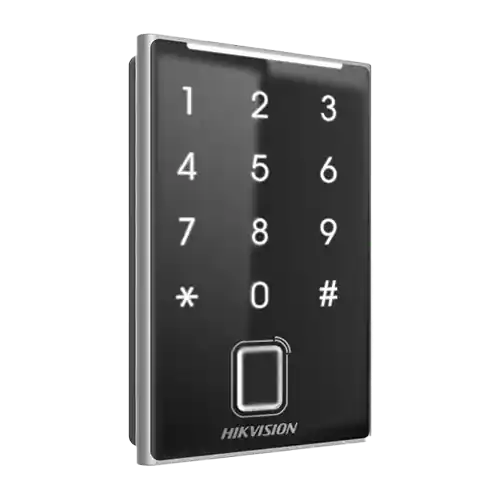 Transport gratuit Cititor de proximitate MIFARE, amprenta, tastatura integrata, Bluetooth, Wiegand, RS485 - HIKVISION DS-K1109DKFB