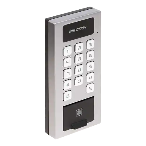 Terminal control acces si interfon cu tastatura, cititor card, amprenta, BT, Wi-Fi - HIKVISION DS-K1T502DBFWX Cel mai vândut