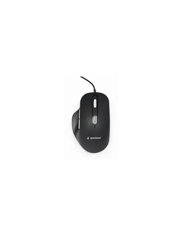 Premium Mouse GEMBIRD, PC sau NB, cu fir, USB, optic, 3600 dpi, butoane/scroll 6/1, , negru, "MUS-6B-02"