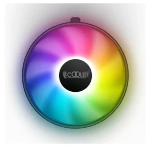 Retur gratuit COOLERPCCOOLER, skt. universal, racire cu aer, vent. 120 mm x 1, 1800 rpm, fixed LED RGB "E126M PRO"