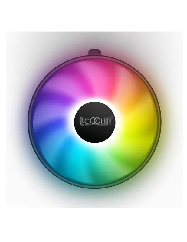 Retur gratuit COOLERPCCOOLER, skt. universal, racire cu aer, vent. 120 mm x 1, 1800 rpm, fixed LED RGB "E126M PRO"