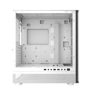 CARCASA PCCOOLER, Tower, ATX, fara sursa, sticla securizata, 1 ventilator inclus , alb, USB 3.2 gen 1 x 1, USB 2.0 x 2, mic, aud Mai ieftin