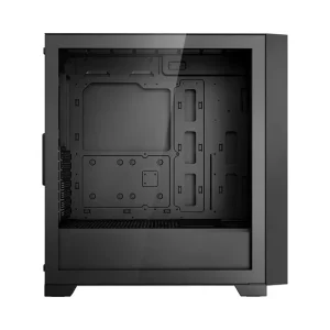 Doar azi CARCASA PCCOOLER, Middle Tower, ATX, fara sursa, sticla securizata, 3 ventilatoare incluse, iluminare ARGB, negru, USB 3.2 gen 2