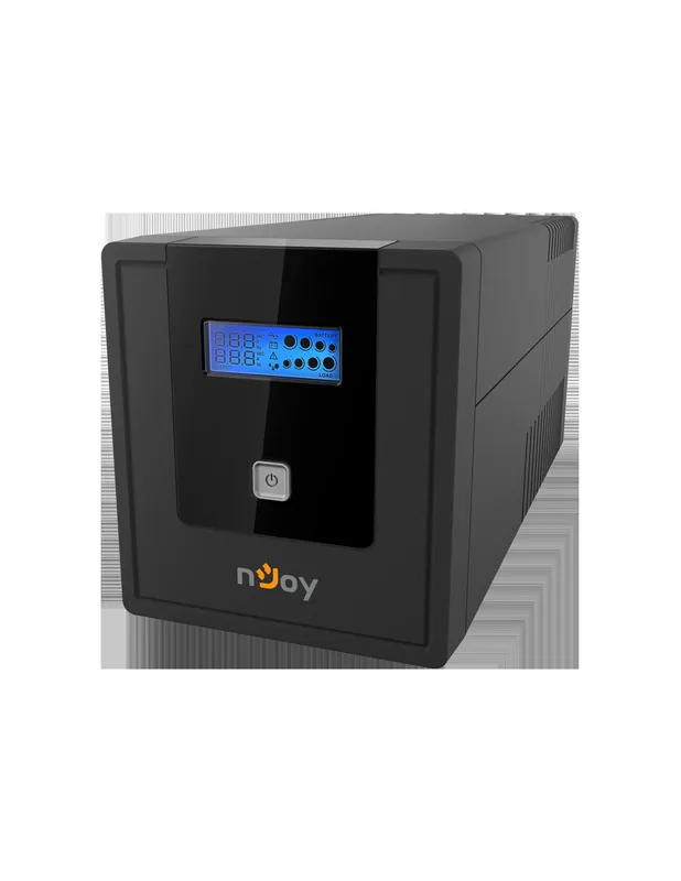 UPS NJOY, "Cadu 1000", Line Int. cu management, mini tower, 1000VA/600W, AVR, Schuko x 2, 2 x baterie GP07122F, display LCD, bac Ofertă limitată