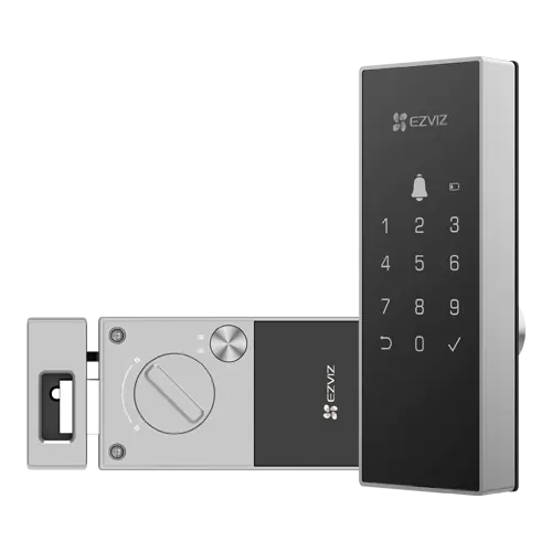 Yala inteligenta, Wi-Fi, sonerie incorporata, verificare status inchidere, alarma anti-furt, gri - EZVIZ CS-DL03(WP)-Grey Reduceri