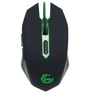 MOUSE GEMBIRD - gaming, cu fir, optic, USB, 2400 dpi, 6/1, iluminare, negru / verde, "MUSG-001-G", (include TV 0.15 lei) Cumpără acum