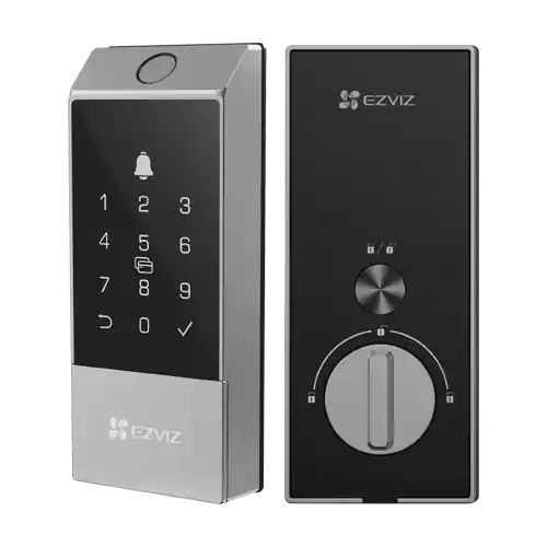 Yala inteligenta cu amprenta, multiple metode de deblocare, Wi-Fi, verificare status inchidere - EZVIZ CS-DL04(WBCP,M) Bestseller
