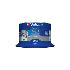 BD-R VERBATIM25GB, viteza 6x, 50 buc, Single Layer, spindle, printabil, "Wide Inkjet Printable" "43812" Ofertă specială