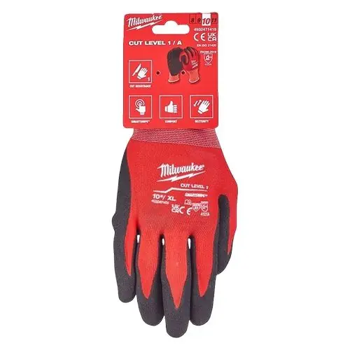 Manusi rezistente la taiere, Nivel A, marimea XL/10 - Milwaukee Reducere de preț