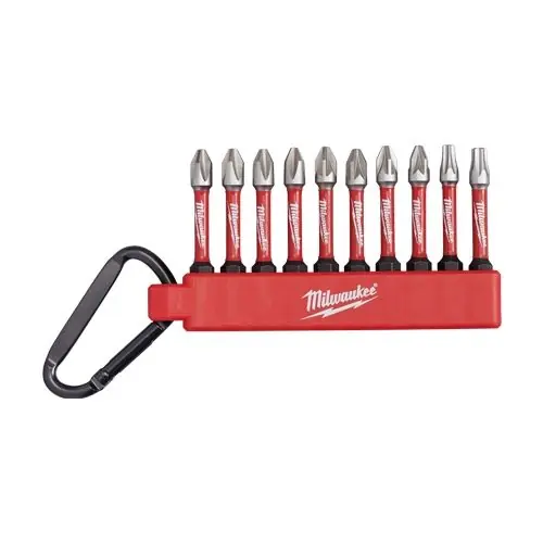 Discount Set de 10 biti SHOCKWAVE IMPACT DUTY, varf Wear Guard, geometrie SHOCK ZONE, 50mm - Milwaukee MLWK-4932492939