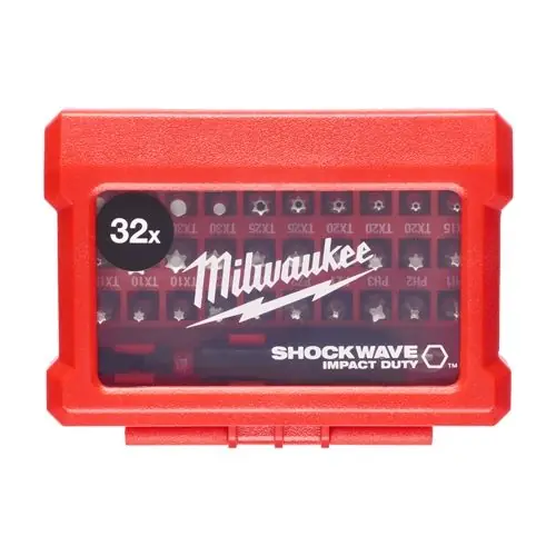 Trusa profesionala cu 31 de biti + suport, Shockwave Impact Duty, geometrie SHOCKZONE, - Milwaukee MLWK-4932464240 Cumpărături sigure