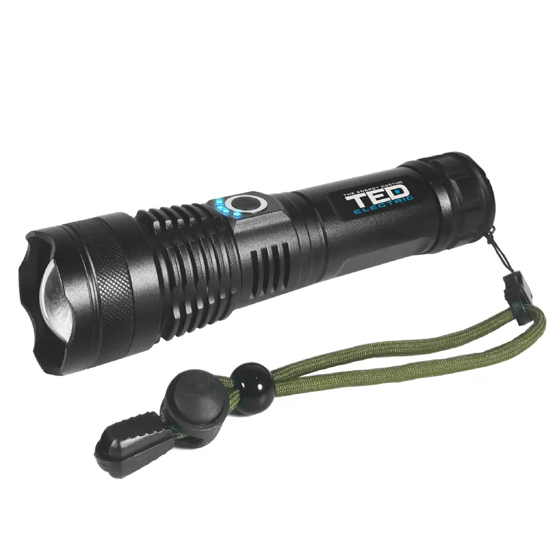 Lanterna cu acumulator si ZOOM 1600lm, include 1 x 18650, TL-9136 TED,A0112665 Vezi acum