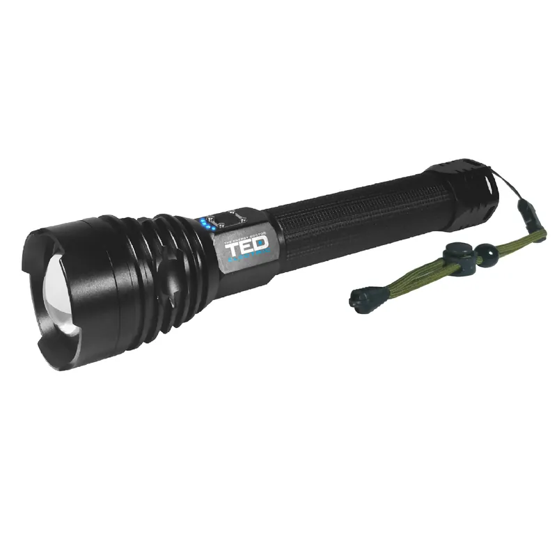 Lanterna cu acumulator si ZOOM 1800lm, include 2 x 18650, TL-8196 TED Preț mic